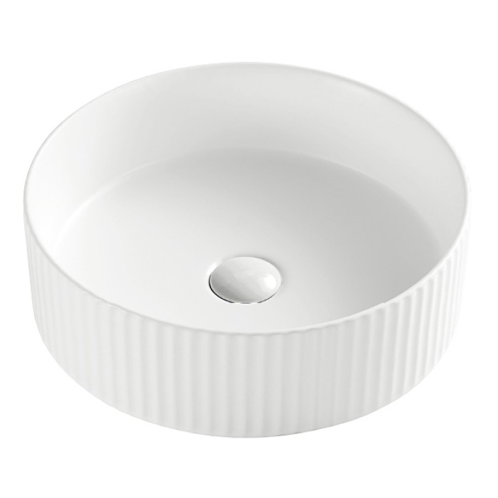 Умивальник накладний керамічний Mixxus Premium Wave-0101 400x400x125mm (MP6491)
