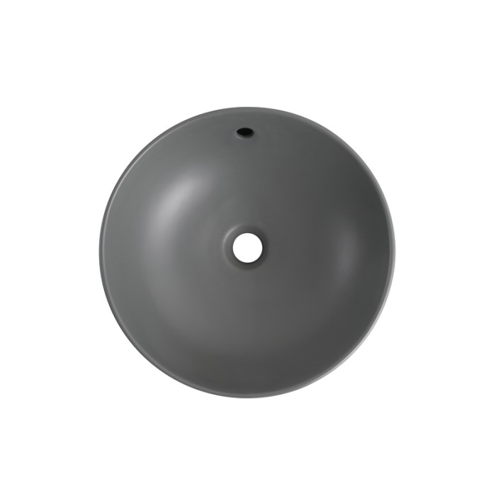 Раковина накладна Mixxus Premium TOPPER-0201 GRAY 410x410x165mm з переливом (MP6649)