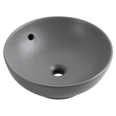 Раковина накладна Mixxus Premium TOPPER-0201 GRAY 410x410x165mm з переливом (MP6649)