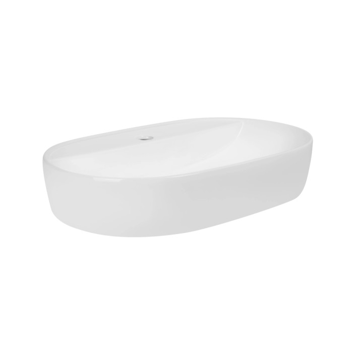 Раковина накладна Mixxus Premium ELLIPSE-0204 600х380х115mm з отвором під змішувач (MP6679)