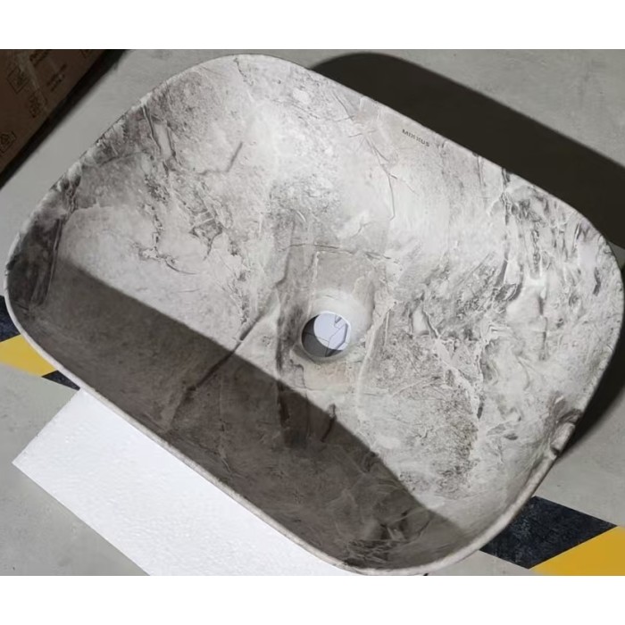 Раковина накладна MIXXUS PREMIUM DIVERSE-0113 MARBLE 455х325х135mm (MP6544)