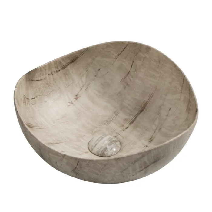 Раковина накладна Mixxus Premium WAVE-0103 MARBLE 380х380х170mm (MP6532)