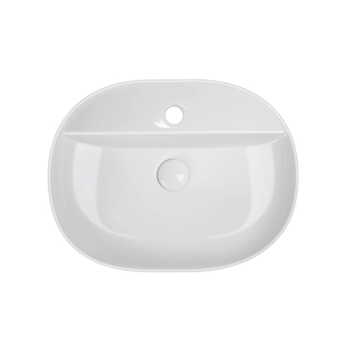 Раковина накладна Mixxus Premium ELLIPSE-0203 510х375х120mm з отвором під змішувач (MP6678)