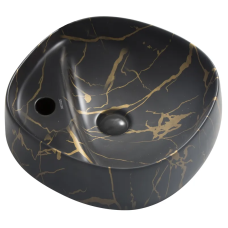 Раковина накладна MIXXUS PREMIUM WAVE-0201 MARBLE 430х430х150mm з отвором під змішувач (MP6536)