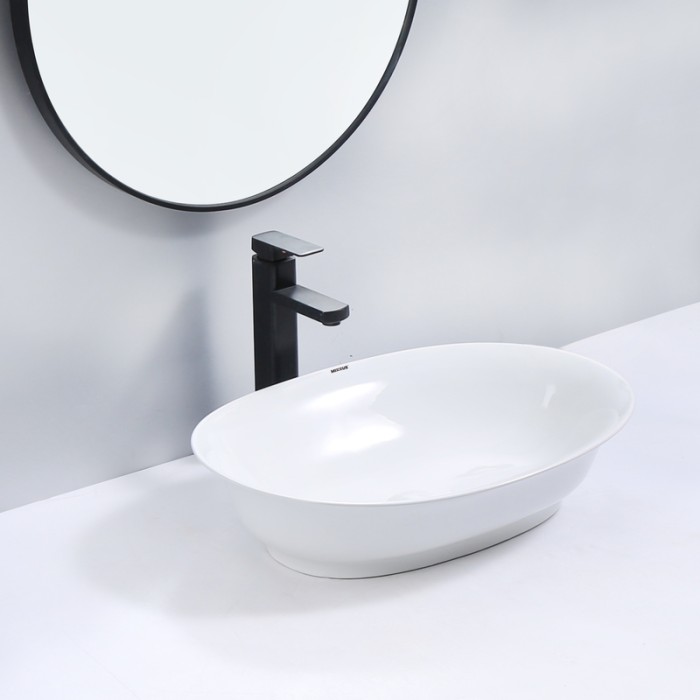 Раковина накладна Mixxus Premium ELLIPSE-0103 550х390х140mm (MP6553)