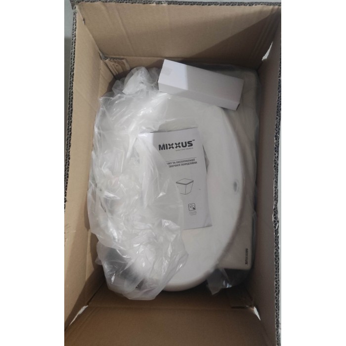 Раковина підвісна Mixxus Premium DIVERSE-1201-R 400х215х140mm з отвором під змішувач та переливом (MP6506)