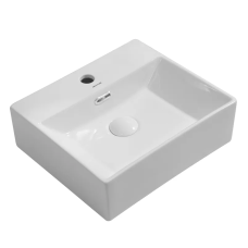 Раковина підвісна Mixxus Premium QUADRO-0205 410х360х130mm з отвором під змішувач та переливом (MP6508)