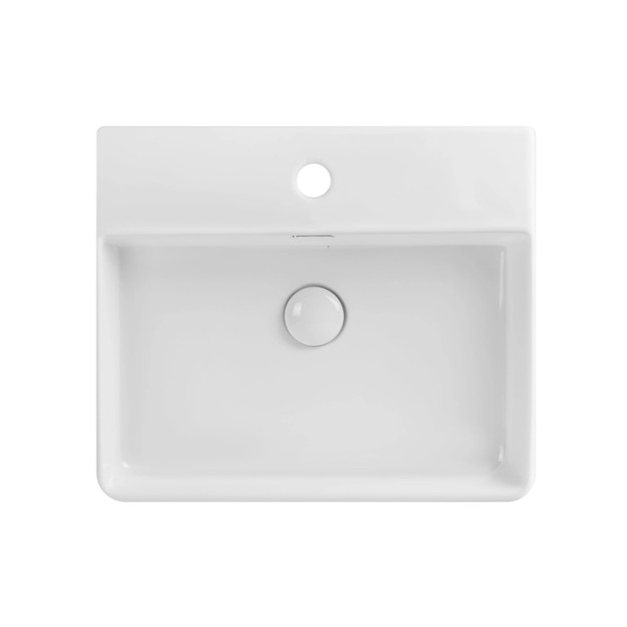 Раковина підвісна-накладна Mixxus Premium QUADRO-0203 500x420x130mm (отвір під змішувач, перелив) (MP6718)