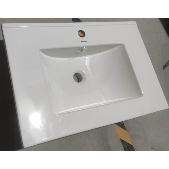 Раковина меблева Mixxus Premium CUBIC-1502 710х460х170mm з отвором під змішувач та переливом (MP6496)