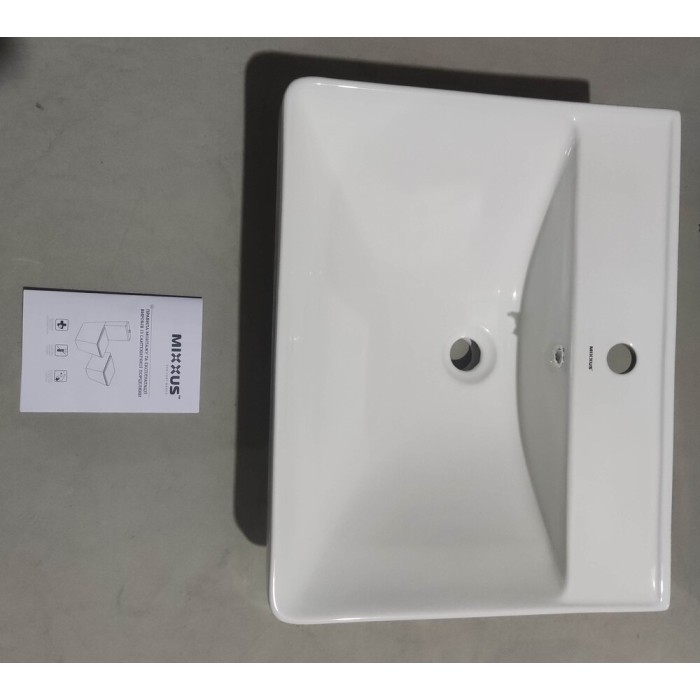Раковина меблева MIXXUS PREMIUM STYLE-1501 600х480х190mm з отвором під змішувач та переливом (MP6498)