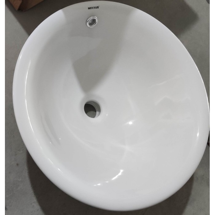 Раковина врізна на стільницю MIXXUS PREMIUM TOPPER-1601 470х470х180mm з переливом (MP6571)