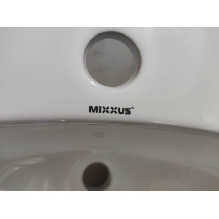 Раковина врізна на стільницю Mixxus Premium TOPPER-1602 515х400х200mm з отвором під змішувач та переливом (MP6572)