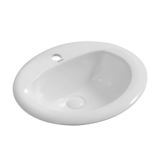 Раковина врізна на стільницю Mixxus Premium TOPPER-1602 515х400х200mm з отвором під змішувач та переливом (MP6572)