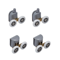 Комплект роликів для кабіни Mixxus Rollers SCP04-2x2 Graphite подвійний 2 вер.+2 ниж.(сірий) (MI8164)
