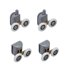 Комплект роликів для кабіни Mixxus Rollers SCP04-2x2 Graphite подвійний 2 вер.+2 ниж.(сірий) (MI8164)