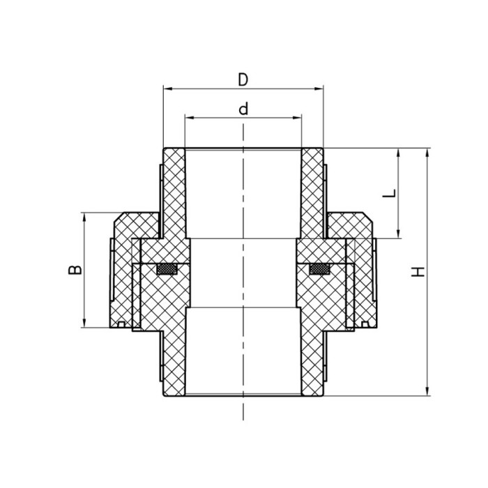 Муфта роз'ємна універсальна Koer K0270.PRO 32 PPR (KP2914)