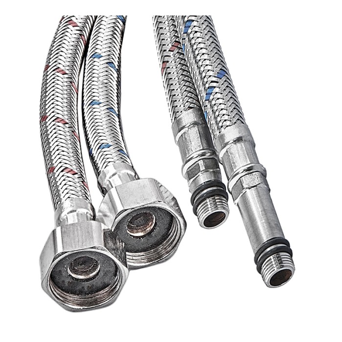Гнучке підведення Champion FH-01-F1/2"xM10-100 нержавійка (пара) (AC0671)