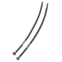 Гнучке підведення Zerix ZHN-02-F1/2"xM10-050 (нейлонове обплетення, гайки нерж) (пара) (ZX5157)