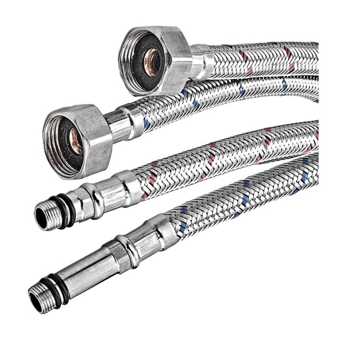 Гнучке підведення Champion FH-01-F1/2"xM10-80 нержавійка (пара) (AC0670)