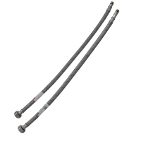Гнучкі шланги для змішувача гайка 1/2'' - Штуцер M10 (60 см) 2 шт (силик. оболонка) Zerix (ZX3030)