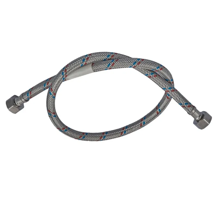 Гнучкий шланг для підключення води гайка 1/2'' - гайка 1/2'' (50 см) Zerix (ZX1551)