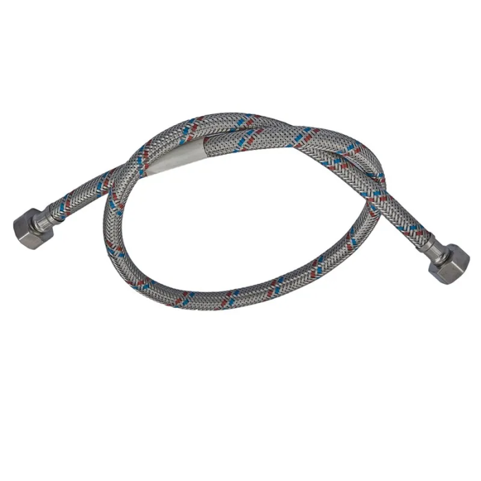 Гнучкий шланг для підключення води гайка 1/2'' - гайка 1/2'' (60 см) Zerix (ZX1552)