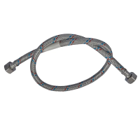 Гнучкий шланг для підключення води гайка 1/2'' - гайка 1/2'' (80 см) Zerix (ZX1553)