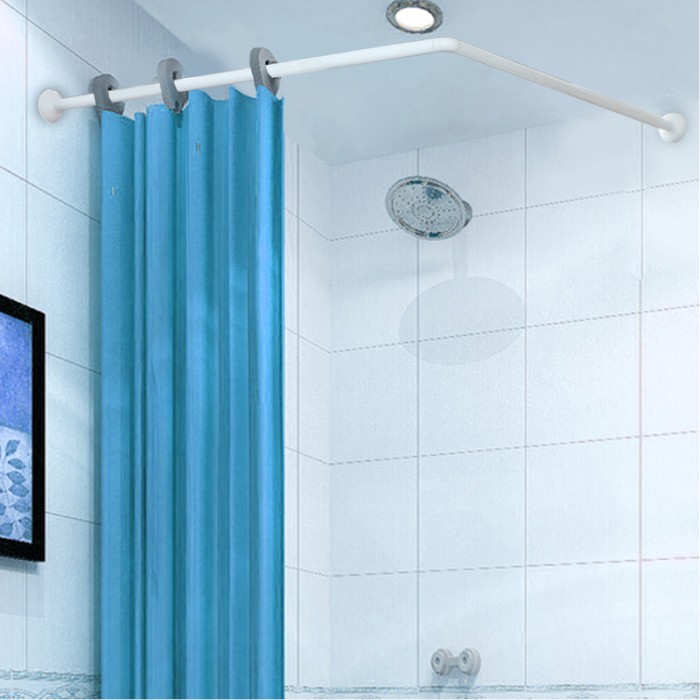 Штанга для шторки кутова Mixxus CRA-A-80x80 80x80cm (алюміній) (БЛІСТЕР) (AC3590)
