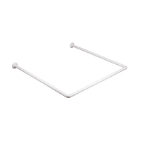 Штанга для шторки П-подібна універсальна Mixxus CRA-U-80x80x80 80x80x80cm, 80x160cm, 240cm (алюміній) (БЛІСТЕР) (AC3592)