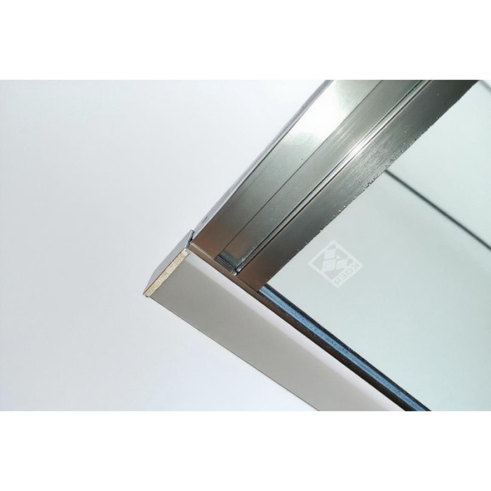 Шторки скляні на ванну розсувні Koer SR BS06-120x150-TR-07 прозоре скло Easy Clean 6мм, графіт (KR5947)