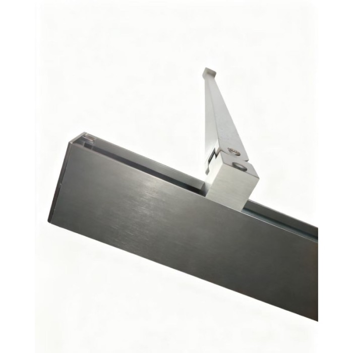 Шторки скляні на ванну розсувні Koer SR BS06-120x150-TR-07 прозоре скло Easy Clean 6мм, графіт (KR5947)