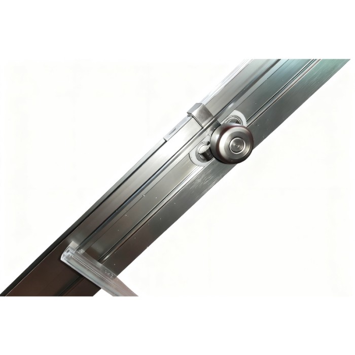 Шторки скляні на ванну розсувні Koer SR BS06-120x150-TR-07 прозоре скло Easy Clean 6мм, графіт (KR5947)
