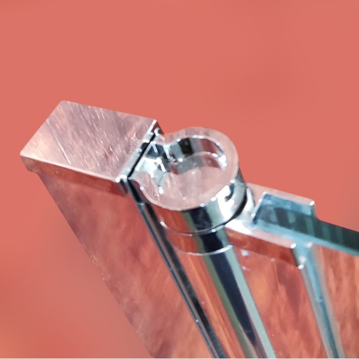 Шторки скляні на ванну Koer SR BS01-80x140-TR-01 прозоре скло 6мм, хром (KR5400)