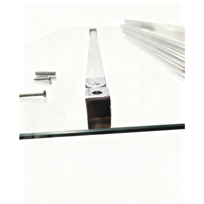 Шторки скляні на ванну розсувні Koer SR BS06-120x150-TR-01 прозоре скло Easy Clean 6мм, хром (KR5945)