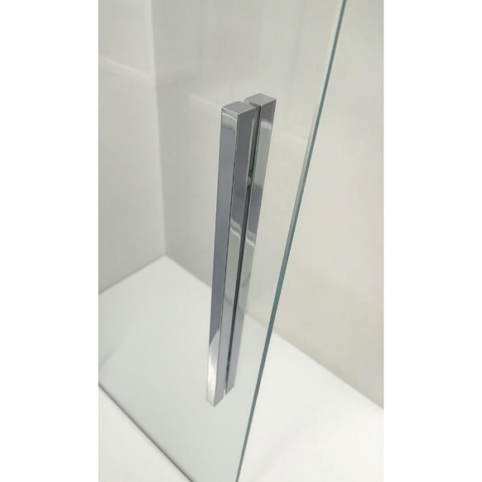 Шторки скляні на ванну розсувні Koer SR BS06-120x150-TR-01 прозоре скло Easy Clean 6мм, хром (KR5945)