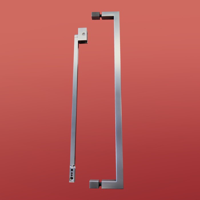 Шторки скляні на ванну Koer SR BS04-95x140-TR-07 прозоре скло 6мм, графіт (KR5404)
