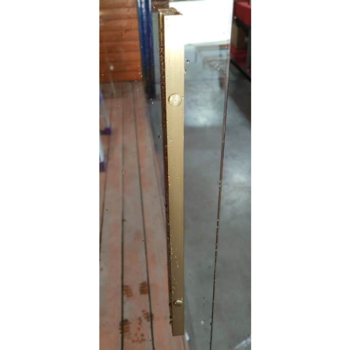 Шторки скляні на ванну розсувні Koer SR BS06-120x150-TR-12 прозоре скло Easy Clean 6мм, матове золото (KR5946)