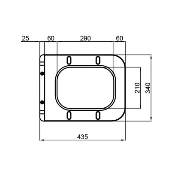 Сидіння-кришка для унітазу Mixxus SEAT COVER WAVE-2001 з мікроліфтом 430х338х35mm (MI6693)