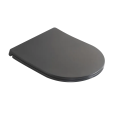 Сидіння-кришка для унітазу Mixxus Premium SEAT COVER ELLIPSE-2005 GRAY 445х360х37mm дюропласт (MP6685)