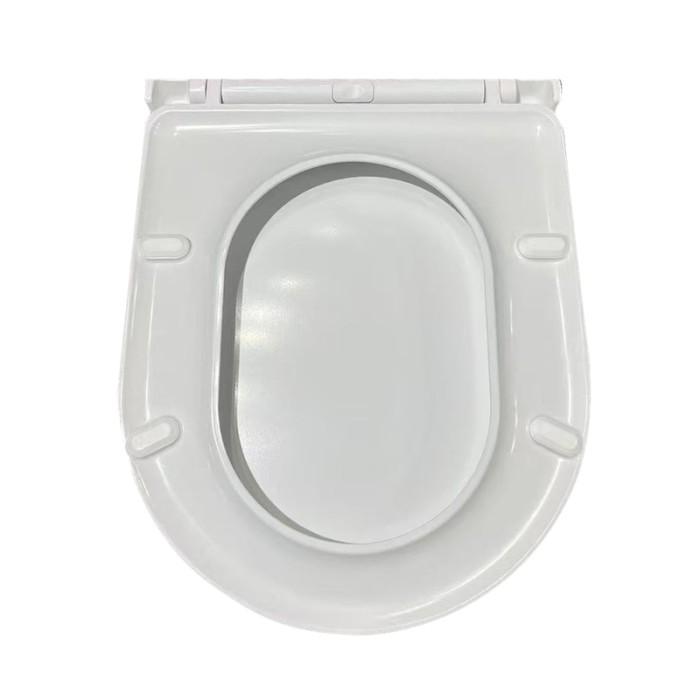 Сидіння-кришка для унітазу Koer AC-0101-SEAT COVER 450х390х80mm дюропласт з мікроліфтом (KR5617)
