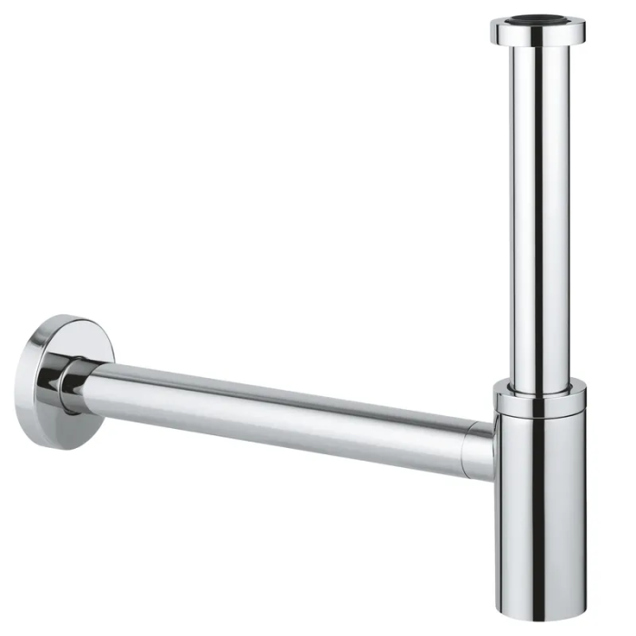 Сифон для раковини GROHE 28912000 без випуску (під донний клапан) без ревізії (Колір хром) 1 1/4'' (28912000)