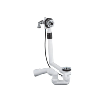Сифон для ванни без комплекту верхньої монтажної частини GROHE Talentofill (28990000) напівавтоматичний з переливом, без ревізії (Колір хром) 1 1/2'' (28990000)