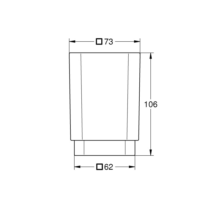 Стакан для зубних щіток Grohe Selection Cube (40783000)
