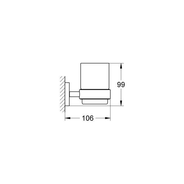 Стакан для зубних щіток Grohe Essentials New (40447001)