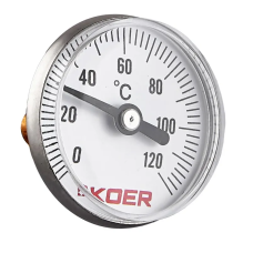 Термометр біметалевий Koer KT.673A (D=40мм 120 град.) (KR4923)
