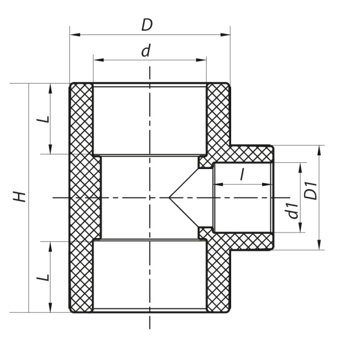 Трійник редукційний 32x20x32 PPR KOER K0042.PRO (KP0051)