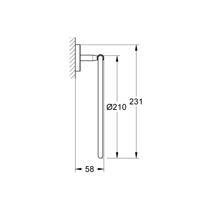 Кільце для рушника Grohe Bau Cosmopolitan Neutral (40460001)