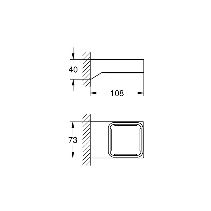 Тримач для аксесуарів Grohe Selection Cube (40865000)