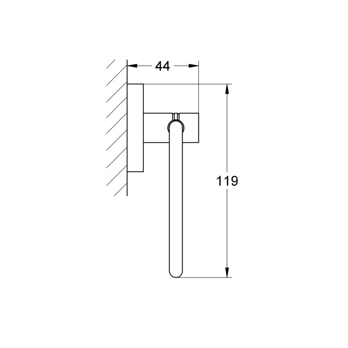 Тримач для туалетного паперу Grohe Essentials New (40689001)