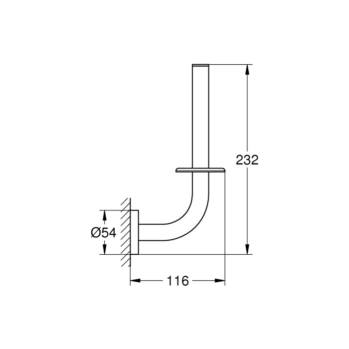 Тримач для запасного рулону туалетного паперу Grohe Essentials New (40385001)